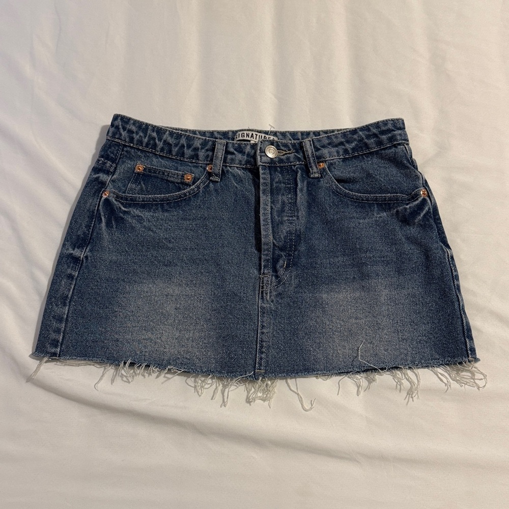 Signature Blue Denim Skirt